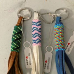 Peyote clearance stitch keychain